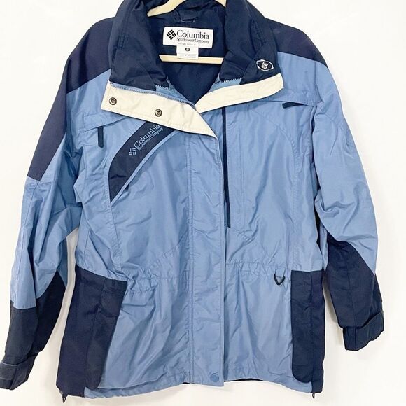 Columbia Navy & Light Blue Jacket Size S - Picture 2 of 10